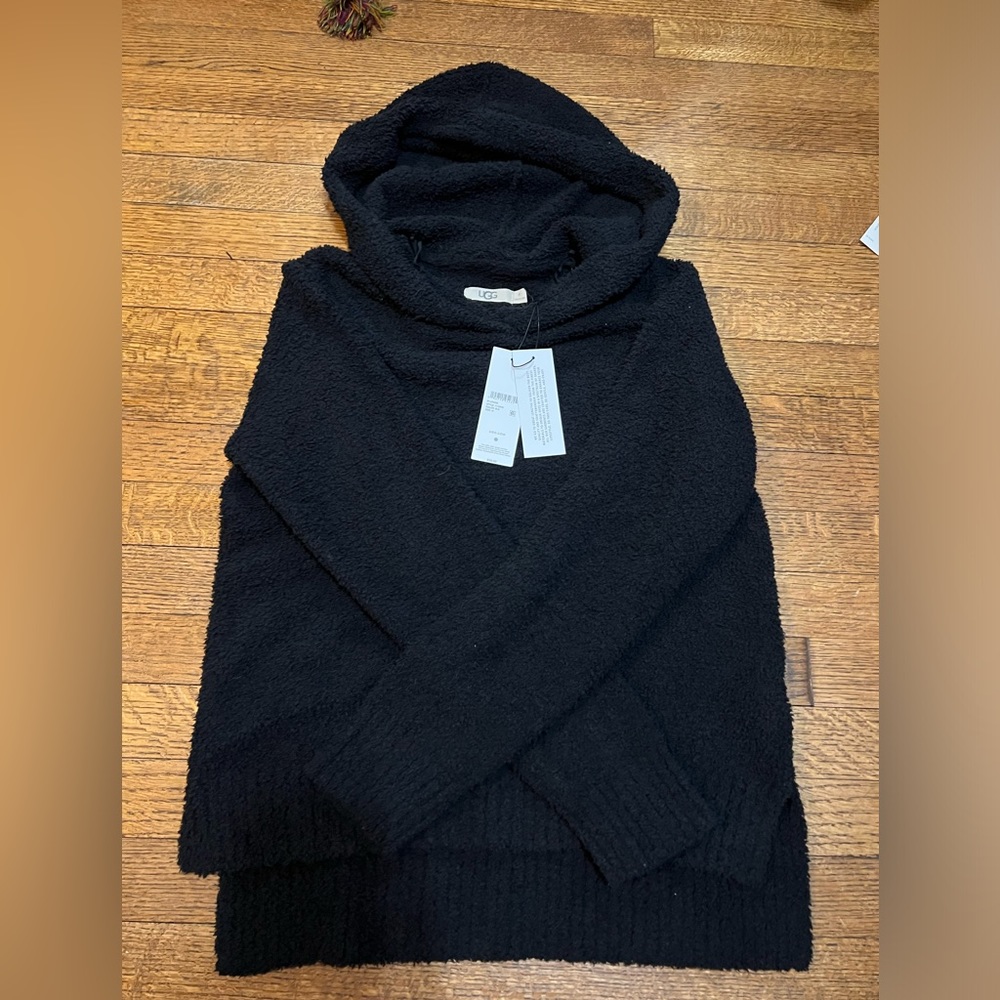 Ugg Black Hooded Sweater Size M